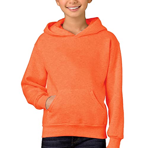 Remimi Unisex Kids Halloween Hoodie with Kangaroo Pocket Solid Color Sweatshirt for Boy Girl 5-14 Years2
