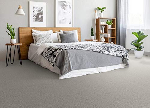 Smart Squares Easy Street Premium Plush Carpet Tiles, Made in USA – 8x8 Peel and Stick Floor Tiles with Attached Padding – Seamless DIY Carpet Squares (0.44 Sq Ft, Sample, 909 Lava)