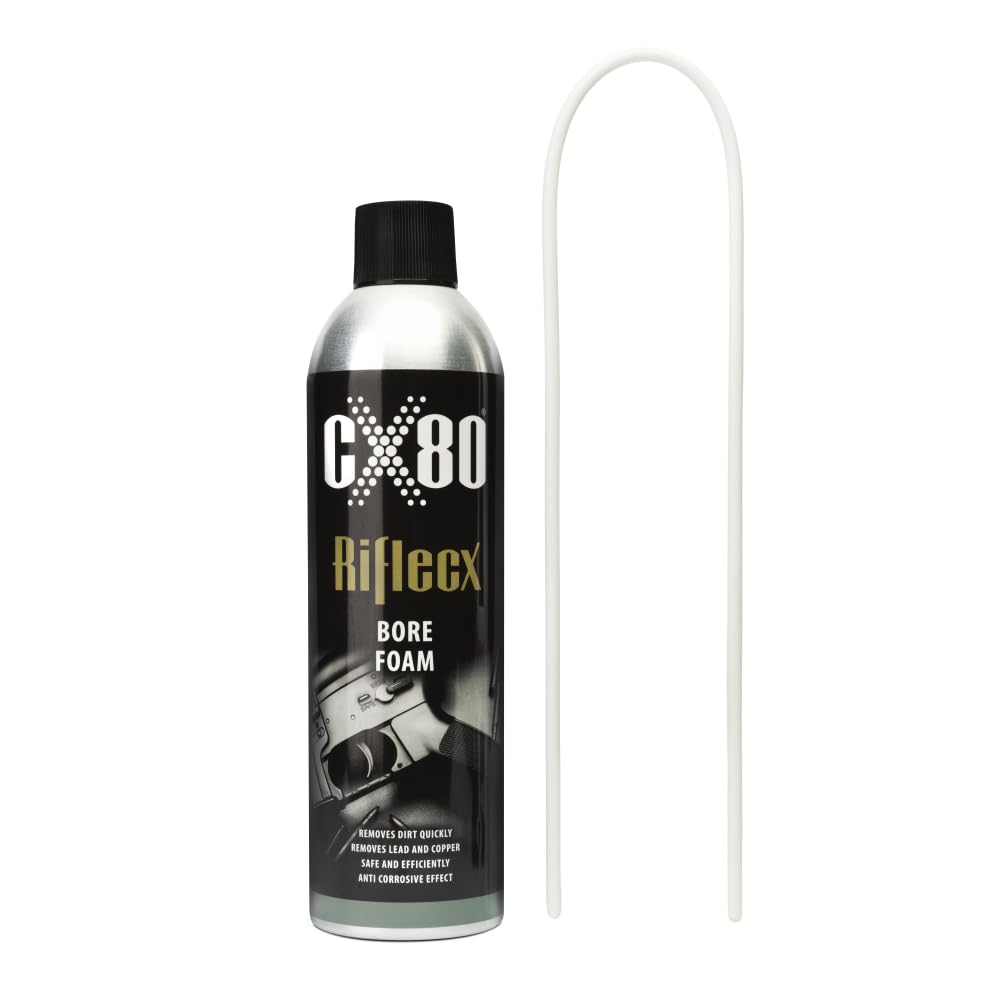 Detergente per canne - Schiuma per la Pulizia delle Armi - Pulizia Profonda, scioglie i depositi di Polvere e Rame, Protegge dalla corrosione - 10 min. di Tempo di Azione - Bore Foam 500 ml