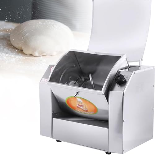 1100W/1500W Batidora Amasadora Masa Automática Fabricante Masa Eléctrica Máquina Mezclar Harina Comercial Con Temporizador 3kg/5kg/7kg/8.5kg Capacidad Amasado,Giratorio 90°,5kg