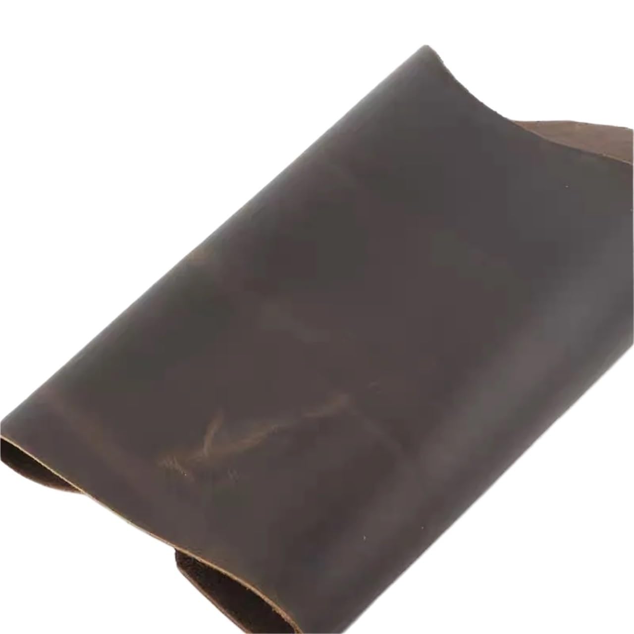Crazy Horse Leather 2mm Coffee Color Head Layer Cowhide Oil Wax Handmade DIY Retro Bag Hand Booklet
