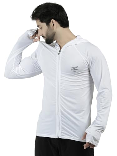 Image of Diamond Fashion Men's Gym Hoodie Jacket | Lightweight Stretchable Activewear for Workout, Running & Fitness | Quick Dry Full Zip Sports Hoodie for Men