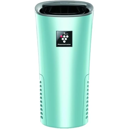 SHARP Car Air Purifier With Plasmacluster (Removes Bacteria,Virus,Odor,Mold,Vocs) I Japan Technology I Pre Filter I Suitable For Hatchback,Sedan & Suvs|Cover: 25 Sq Ft I Ig-Nx2M-A (Sky Blue)