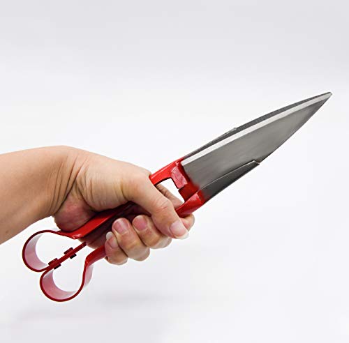 Sheep Shear Grass Shear Alpaca Shears R Shaped Design For Large Thick-Haired Animal Grooming (Red) #TOP2