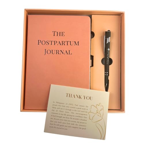 Postpartum Journal for New Moms – Faith-Based Self Care, Emotional Healing & Guided Reflections | Christian Gift for Women After Birth