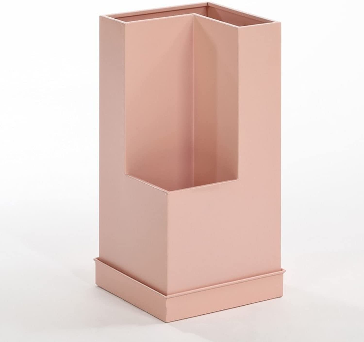 DFGHNBVC Pink Umbrella Stand For Entryway - Indoor Umbrella Holder With Removable Drip Tray, Rustproof Metal Cane Holder - Stylish Functional Home Nizer