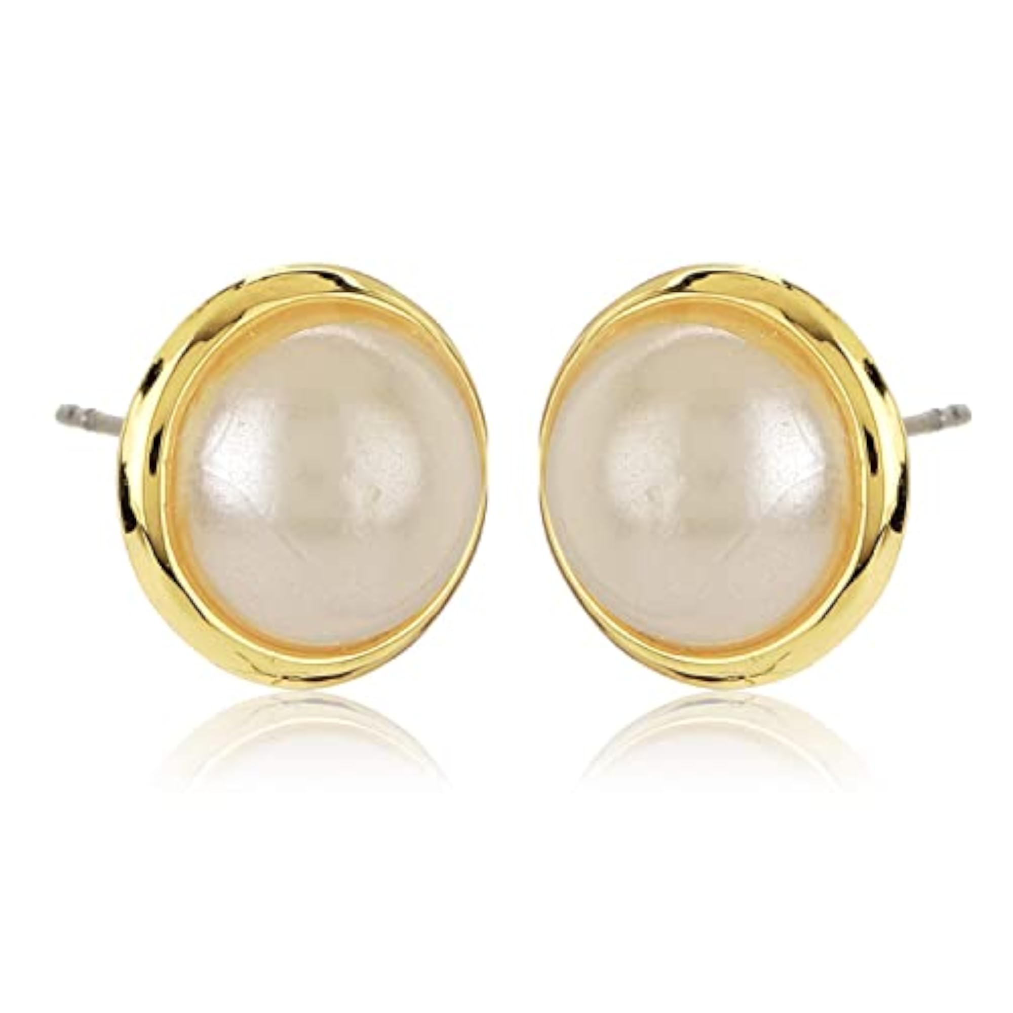 Small Pearl Stud Earrings for Men and Women