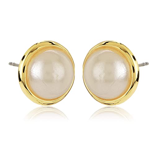 Small Pearl Stud Earrings for Men and Women