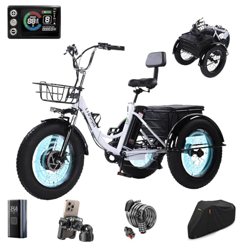 CroSight Electric Tricycle for Adults, 20"x4" Fat Tire
