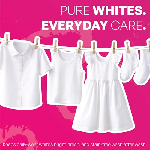 Image of Only for White Fabric Detergent Powder 500g - Brightening & Whitening Detergent, Prevents Dullness, Fading & Yellowing on White Clothes