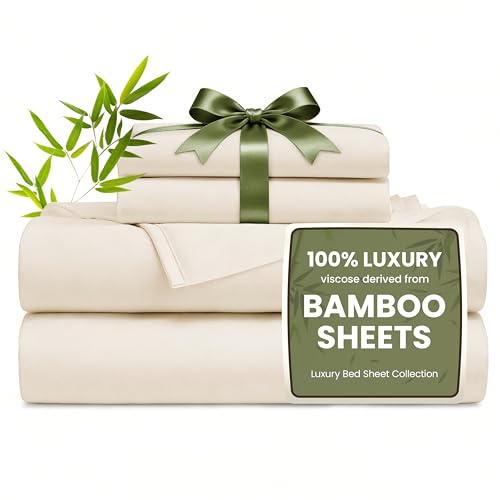 Love's Cabin 4-Piece Rayon Bamboo Queen Sheet Set