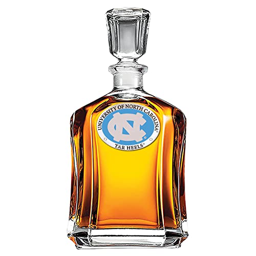 Image of Heritage Pewter North Carolina Capitol Decanter | 24 OZ Whiskey Decanter for Liquor with Airtight Stopper | Expertly Crafted Pewter Glass