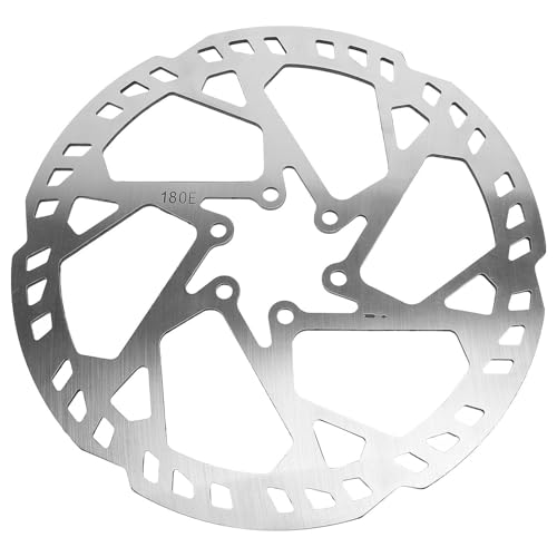 FILFEEL 180mm Cycle Disc Brake Rotor SUS410 Stainless Steel 2.3mm Thick Hollow Design, CNC Machined for Quiet Ride, Enhanced Durability, with Airflow, for Installation on Electric Cycles