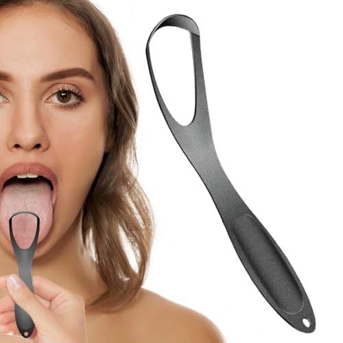 Rascador de Lengua | Limpia Aliento en Forma de Abanico - Limpiador Lingual Acero Inoxidable Forma Abanico Uso Diario Adultos Baño