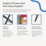 Straame 3-Tier Expandable Clothes Airer Indoor Outdoor – Slimline Drying Rack (Expanded:71×37×103 cm, Folded: 51×43×9 cm), 10 kg Capacity, Rust-Resistant, Non-Slip Feet, Heavy-Duty Design (Black) - Image 5