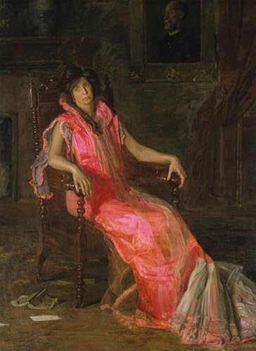 Lienzo de arte PSVDCTOO: pintura decorativa de la actriz de Eakins (60x90cm) para pared