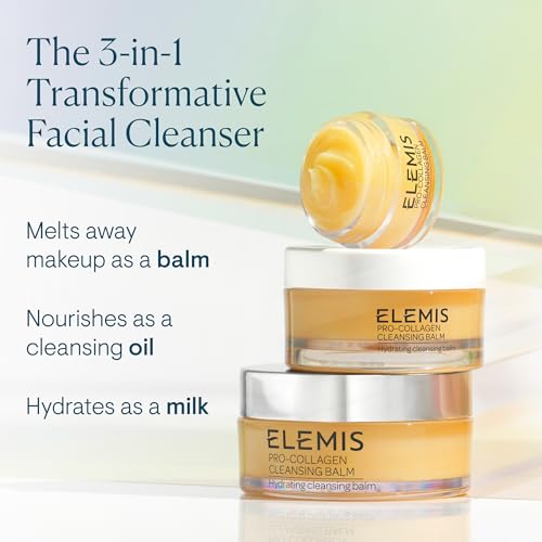 AmazonUs/ELNQ5 ELEMIS Pro-Collagen Cleansing Balm Makeup Remover, Hydrating Facial Cleanser, Oil Cleanser, Oil Makeup Remover, Deep Cleanse