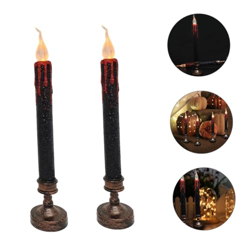 Vela eléctrica amarilla MAGICLULU para mesas de Halloween 4