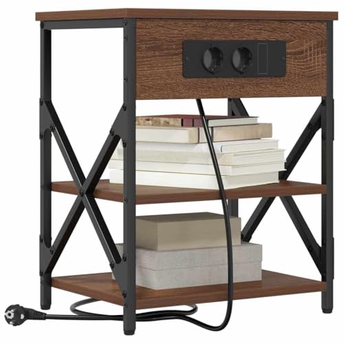 vidaXL Tavolo Comodino Moderno con Ripiano per la Camera da Letto, Stile Contemporaneo, Pratico e Minimalista