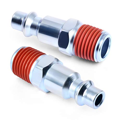 Gasher 1/4-Inch Npt Male Industrial Air Plug, Pneumatic Plugs 300Psi (20-Pack) #TOP1