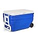 TZNBGO Frigo/Frigorifero/Frigoriferi Portatile con Rotelle, Frigorifero da Viaggio per Auto, Congelatore Portatile per Camion, Barca o Camper (Color : Blue, Size : 100L)