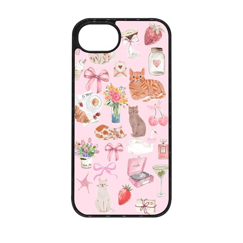 qizjio Coquette Bow Phone Case Shockproof Protective Cute Cat Cases for iPhone 16e