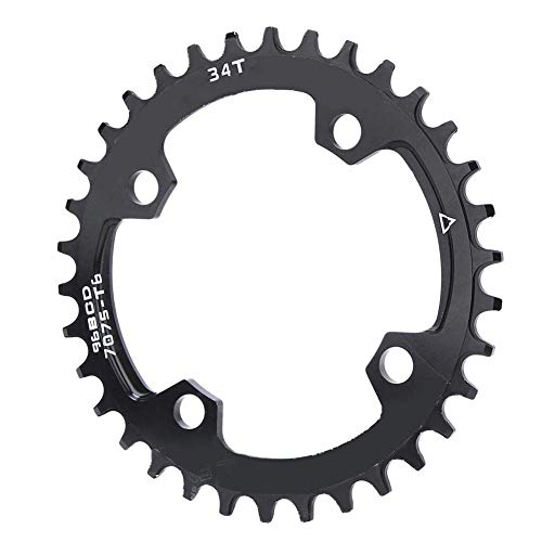 VGEBY Anillo de Cadena de Bicicleta 32/34/36T 96BCD Aleación de Aluminio Bicicleta de montaña Anillo de Cadena de manivela Simple Piezas de reparación de Sportinggoods Bicicletas Y Repuestos
