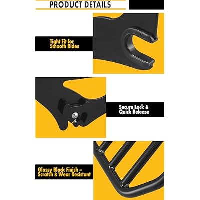 Detachable King Size 2-UP Luggage Rack Fits for Harley Touring Street Glide/Road King/Road Glide/Electra Glide/CVO/Ultra Limited 09-25 (Black)