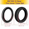HIAORS 3.00-12 80/100-12 Dirt Bike Rear Tire and Inner Tube Compatible with 90cc 110cc 125cc XR70 CRF70 PW80 TTR90 TTR110 KX65 SSR125 Taotao DB14 Coolster QG214 Tuttio Off Road Motocross Motorcycle