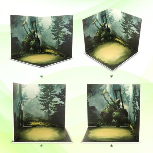 Panel de Fondo Bosque 1:12 para Figuras y Autos miniatura 4