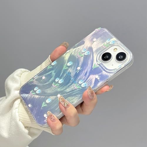 Coque de Luxe Aurora Feather Flower pour iPhone 15 Pro Premium - 2