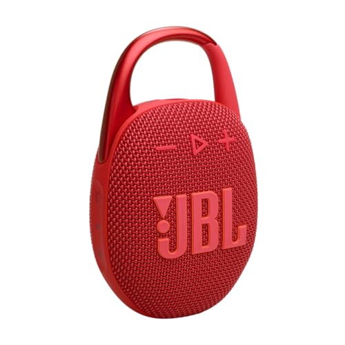 Image of JBL Clip 5 Ultra Portable Bluetooth Speaker Bundle with gSport Case (Red)