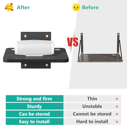 Image of WALI Floating TV Shelf, 1 Tier Projector Shelf for DVD Players, Routers, Game Consoles, Cable Boxes, Living Room Decor Accessories, Wall Mount Shelves Holds Up to 22lbs (CS201NB), 1-Shelf, Black