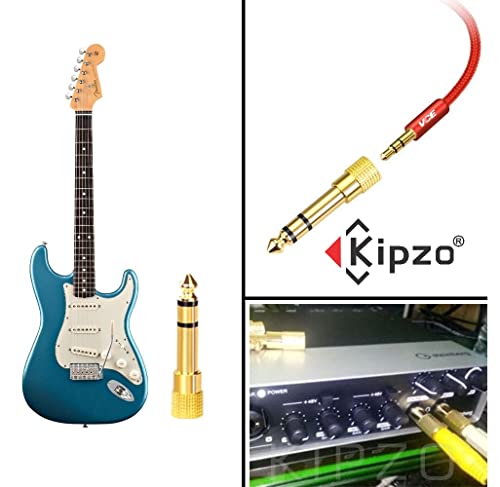 Image of Gold Plated 6.5 mm Male to 3.5 mm Female Jack Audio Converter Connector Adapter 3.5mm Female to 6.5mm Male Stereo Jack Headphone Adapter for Speaker, Amplifier