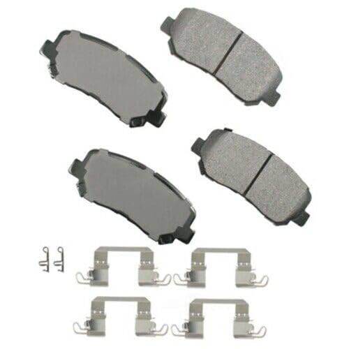 Akebono Brakes - Brake Pad Set - Superior initial effectiveness with no required break-in period, 1 Year limit warranty (ACT1640), grey by Akebono - Used condition - US$39.49