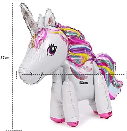 2PCS Unicorn Balloons, Party Foil Balloon, Toys for Wedding, Birthday Party Decor Children Kids Gift - Image 4