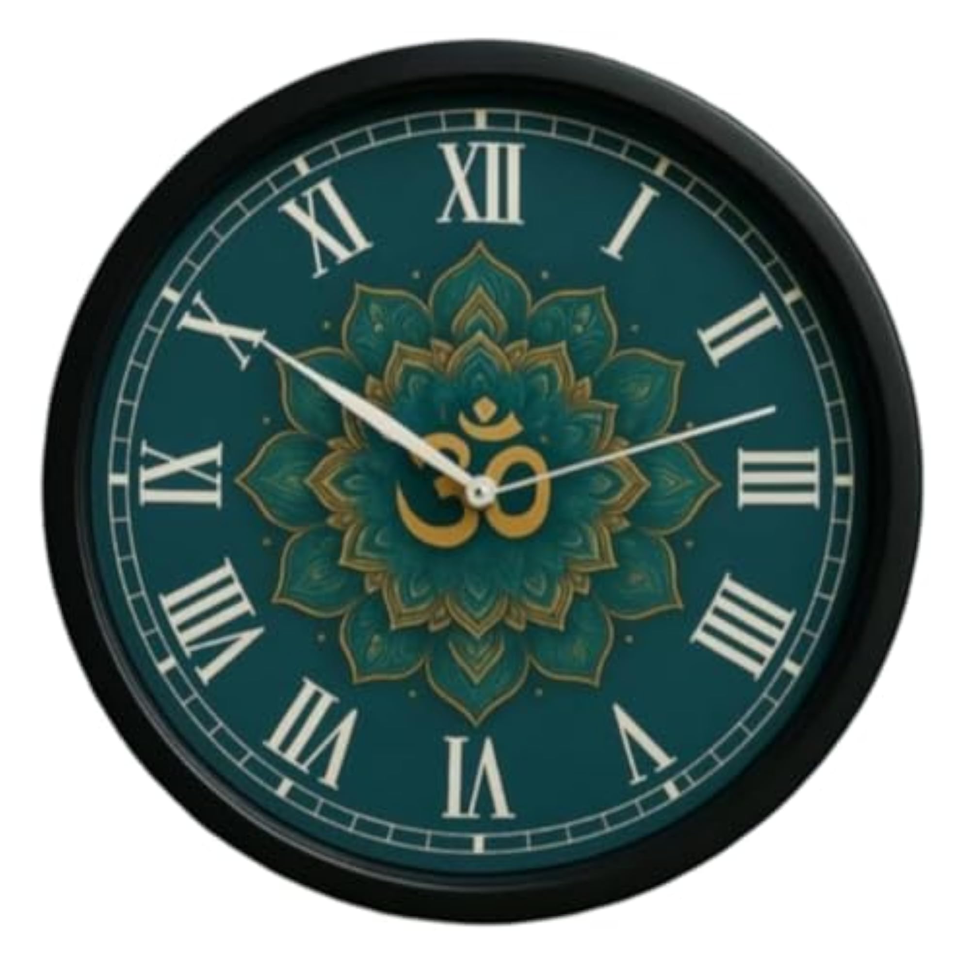 10 Inch Om Mandala Wall Clock, Decorative Design