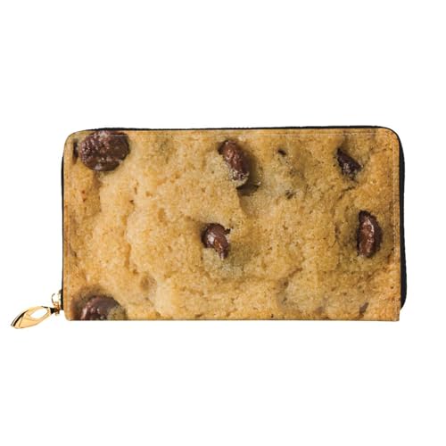 Portefeuille en cuir femme cadeau idéal imprimé chocolat et porte-cartes chic