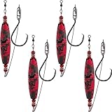 Catfish Float Rigs Fishing Bobbers Popping Cork Tackle Catfishing Equipment Combo for Bank River Lake EVA Peg Artificial High Buoyancy Body Circle Hooks Weight (Pack of 4, 3")