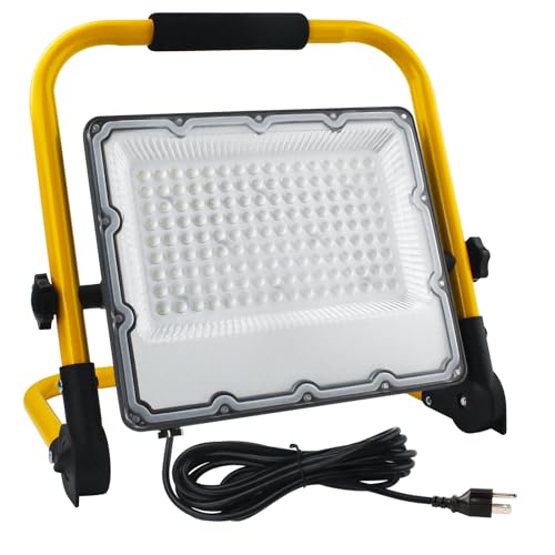 OUSIDE 100W LED Work Light, 10000LM Construction Light with 4M Cable, 700W Equivalent 6500K Portable...