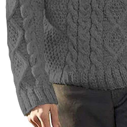 Pull confortable col rond homme la maille ajustée douce qui ne gratte pas - 5