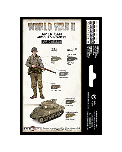 Model Color Wwii American Armour & Infantry #TOP1