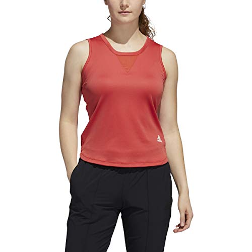 adidas Women's Heat.RDY 3-Stripes Tank Top Shirt, Glory Red, X-Small