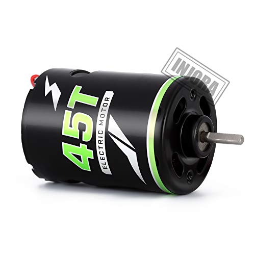 Injora Rc 540 Motor 45T Brushed Motor For 1/10 Rc Scx10 Pro Axial Tracks Scx10 Pro Scx10 Axi03007 90046 Trx4 Rc Car Boat Parts（45T） #TOP1