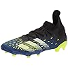 adidas Predator Freak .3 Firm Ground Voetbal Schoen Mannen, Zwart Wit Solar Geel, 41 1/3 EU