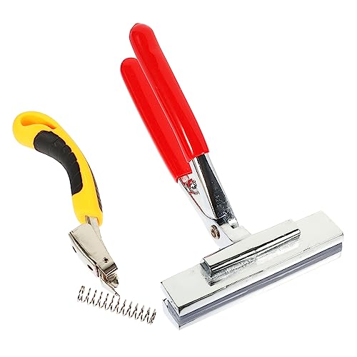 Unomor Pliers Set Clip Removal Pliers Staple Puller Molding Removal Tool Denibbing Tool Staple Remover for Stretching