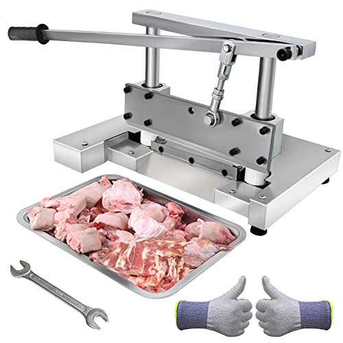 Bone Cutting Machine, Manual Desktop Bones Cutting Machine Stainless Steel Blade, Chicken Duck Bone Cutter Pig Ribs Meat Sawing Machine For Home Commercial Restaurant Kitchen #TOP3