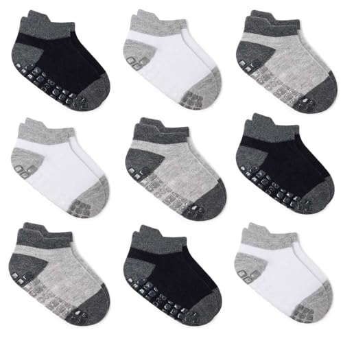 Image of Bearbay Baby Non Slip Ankle Socks with Grippers for 0 Months-7 Years Old Walking Socks