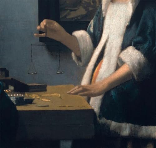 Lienzo de Vermeer Lo Scaldaperle pintura para decoracion de salon 60x90cm