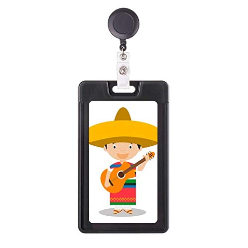 Porte-badge rétractable guitare pour blouse infirmière et hôpital